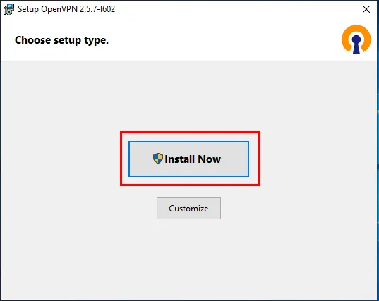 OpenVPN Scramble (XOR) for Windows — Once downloaded, open the file "OpenVPN-2.5.7-I602-amd64" and click "Install Now".