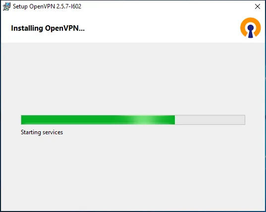 OpenVPN Scramble (XOR) for Windows — Wait for the installation to finish.